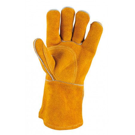 Gants de protection courts en cuir pour soudeur, XL KS Tools | 985.7036
