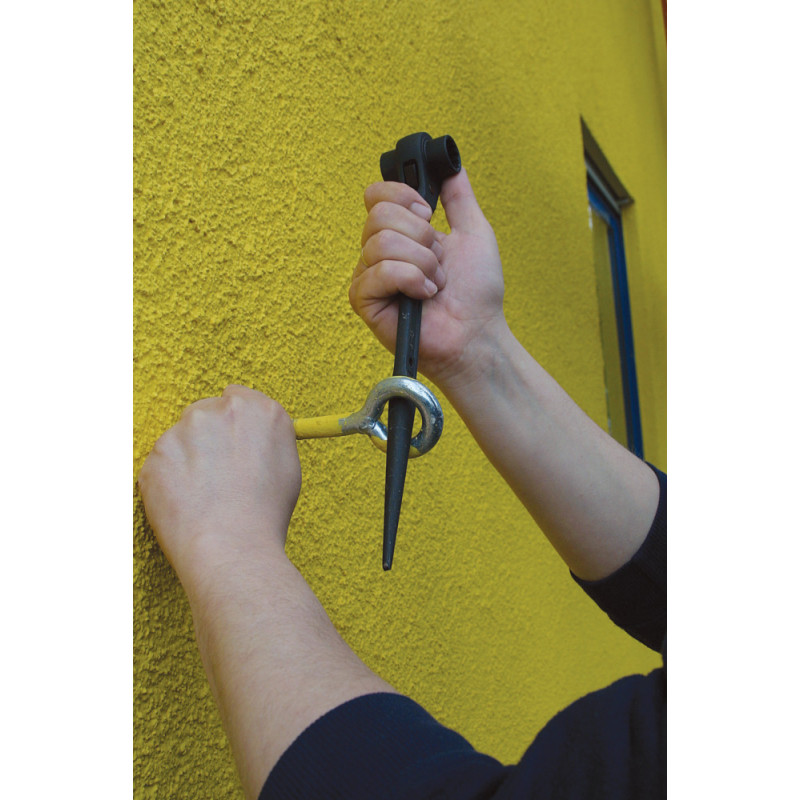 Clé à cliquet à douille réversible spéciale montage échafaudage, 24x27 mm KS Tools | 522.2427