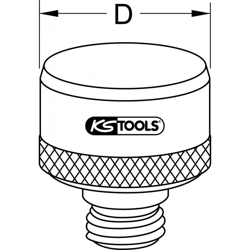 Lot de 2 embouts soft punch laiton Ø 10mm - Sachet - KS Tools | 156.0457