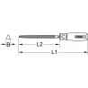 Lime triangulaire bâtarde emmanchée, L.150 mm KS Tools | 157.0424