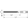 Râpe plate bâtarde emmanchée, L.300 mm KS Tools | 157.0627