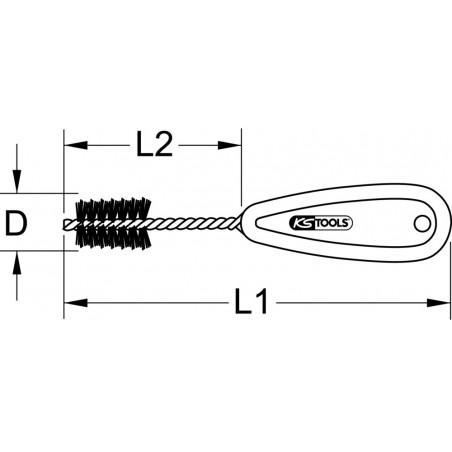 Brosse externe de nettoyage, 28 mm KS Tools | 201.1228