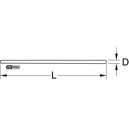 Manche pioche ovale 900 x 58/41 bois - KS Tools | 144.0961
