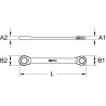 Clé polygonale à cliquet GEARplus®, 17x19 mm KS Tools | 503.4507