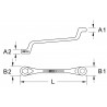 Clé polygonale contre-coudée TORX®, E20xE24 KS Tools | 911.0366