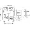 Extracteur universel à 2 griffes utilisation avec vérin hydrau, 1000x700x50 mm KS Tools | 640.0250