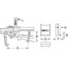 Extracteur universel à 3 griffes pour utilisation avec vérin hydraulique 17 mm KS Tools | 640.2317