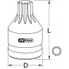 Douille à chocs XZN® 3/4'', M18 KS Tools | 515.0013