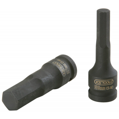 Douille mâle à chocs 6 pans 1/2'', L.75 mm - 6 mm KS Tools | 911.0926