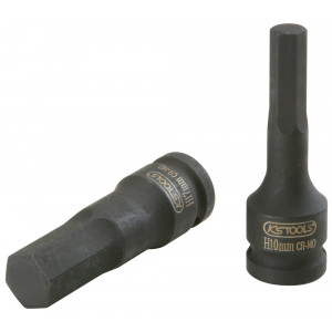 Douille mâle à chocs 6 pans 1/2'', L.75 mm - 12 mm KS Tools | 911.0929