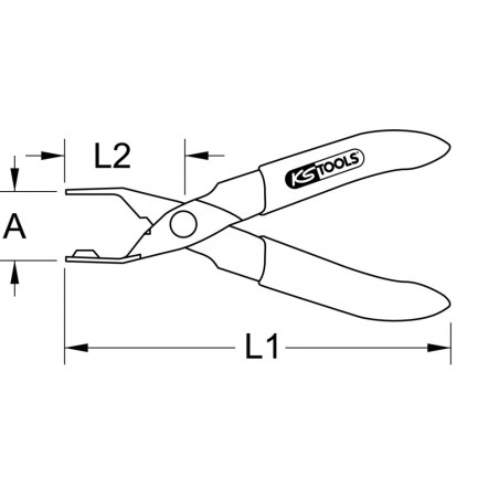 Pinces pour conduites de carburant, Ø 10 mm - KS Tools | 115.1092