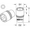 Douille ULTIMATE 6 pans 3/8", 17 mm" - KS Tools | 922.3817