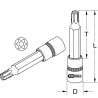 Douille tournevis ULTIMATE TORX percé 3/8", L.110 mm - T20" - KS Tools | 922.3827