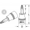 Douille tournevis ULTIMATE POZIDRIV 1/2", L.55 mm - PZ2" - KS Tools | 922.1658