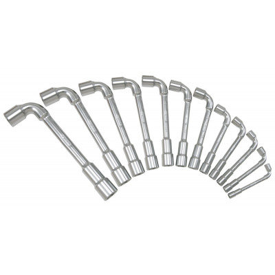 Jeu de 12 clés à pipe débouchées métriques - 6 pans - en boîte - KS Tools | 517.0442