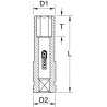 Douille 1/2" ROUGE 21MM - KS Tools | 515.1076