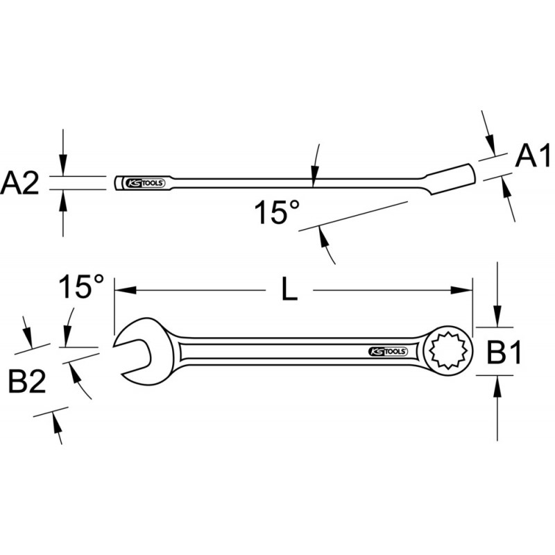 Clé mixte TITANplus 7 mm KS Tools | 965.0207