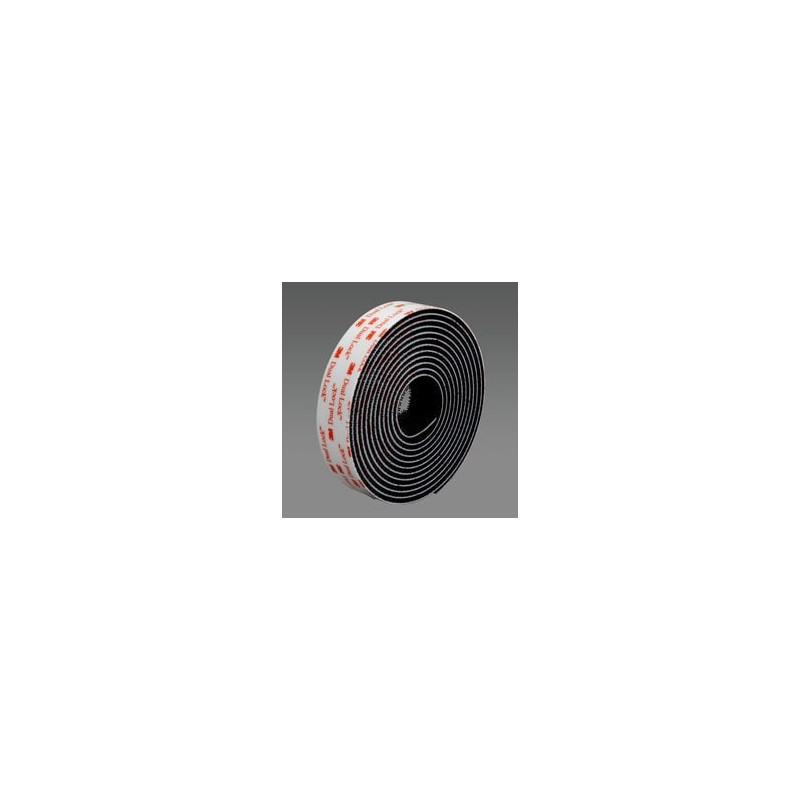 2 X Système ouvrable / refermable Dual-Lock™ SJ3551, Noir, 25 mm x 45.7 m, 5.7 mm 3M | 7100108748