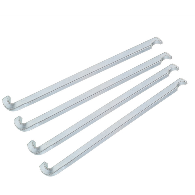 Jeu 4 griffes pour extracteur de roulements L,120 mm - 6004-6005-6201-6202 KS Tools | 655.0012