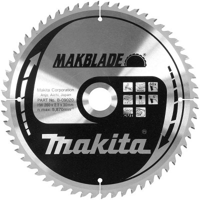 Makita B-08953 Lames carbure ''Makblade'' Bois, pour scies radiales et à onglets