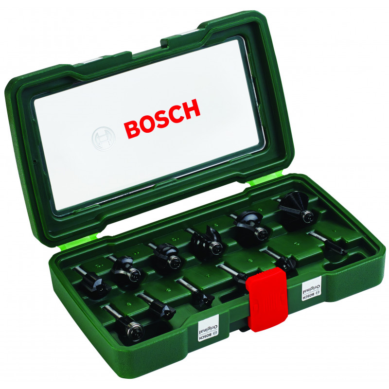 COFFRET 12 FRAISES 1/4" - BOSCH | 2 607 019 465