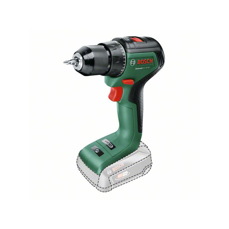 Perceuse UniversalDrill 18V-60 Outil seul - BOSCH | 0 603 9D7 000