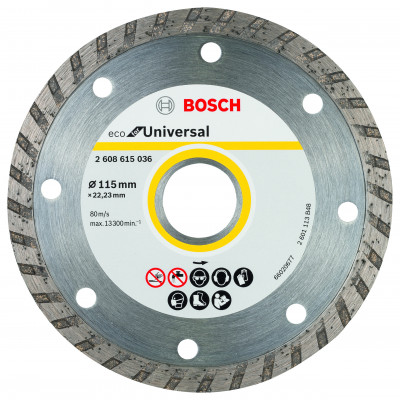 10 Dis Diama Uni Turbo BOSCH 125X22,23X7 - BOSCH | 2 608 615 046