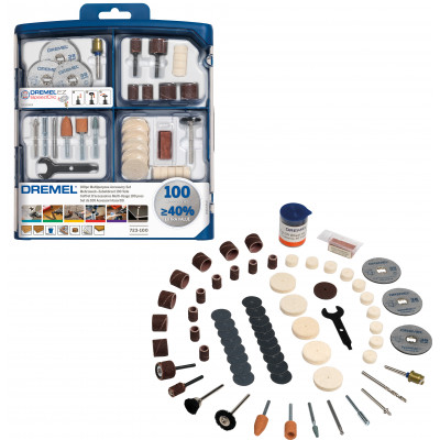 Dremel 723 Set d'accessoires 100 pcs multi-usage - BOSCH | 2 615 S72 3JA