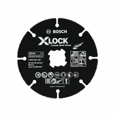 Disque à tronçonner diamanté X-LOCK Expert HardCeramic 125x22,23x1,6x10mm 