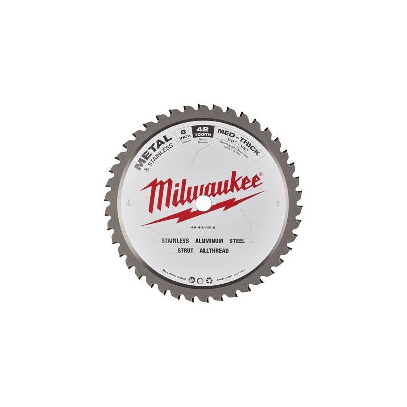 Lames de scies circulaires pour le métal 203mm/42 DTS Milwaukee | 48404515