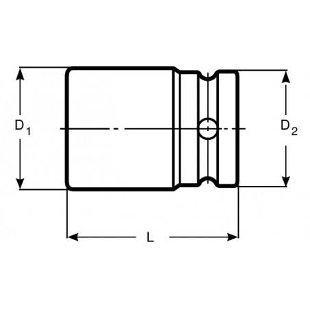 ADAPTATEUR3/8 POUR EMBOUT 10M - Bahco | BE504902