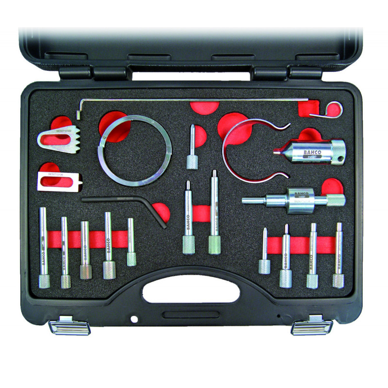 Coffret d’outils de calage pour PSA 1.0-1.1-1.4-1.6-1.8-2.0-2.2 Essence - Bahco | BE507101