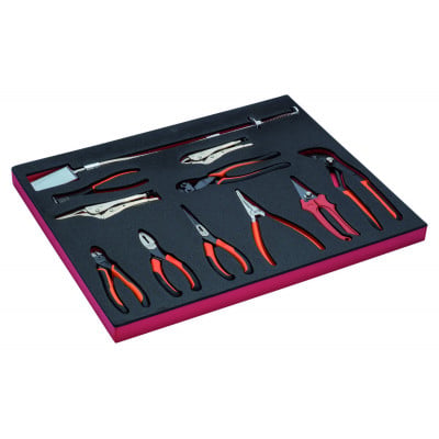 Jeu de pinces, module mousse 3/3 Fit&Go - 11 pcs - Bahco | FF1A4002