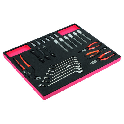 Jeu de pinces/clés, module mousse 3/3 Fit&Go - 29 pcs - Bahco | FF1A5029