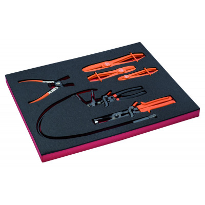 Jeu de pinces à collier, module mousse 3/3 Fit&Go - 6 pcs - Bahco | FF1A5036