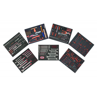 Module de 7 mousses MRO - 256 pcs - Bahco | FF1ASET-MRO2