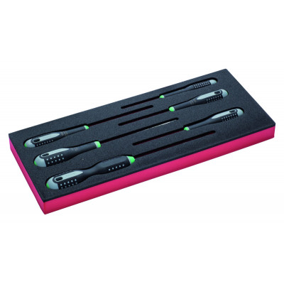 Jeu de tournevis TORX® T10-T40, module mousse 1/3 Fit&Go - 6 pcs - Bahco | FF1E1007
