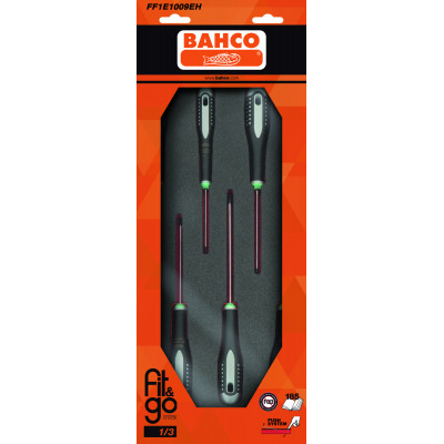 Module mousse Fit&Go 1/3, tournevis TORX® T8-T30 - 6 Pcs emballage individuel - Bahco | FF1E1009EH