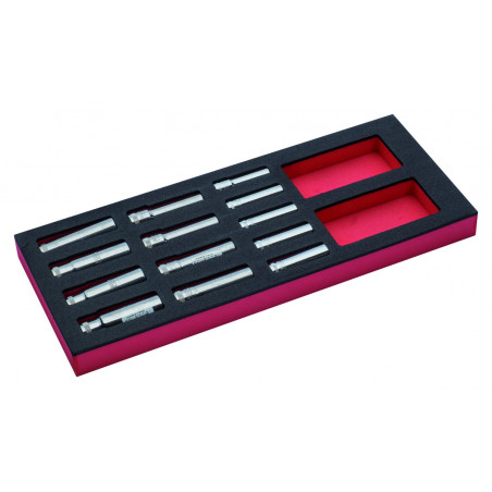 Jeu de douilles 1/2", module mousse 1/3 Fit&Go - 13 pcs - Bahco | FF1E2501