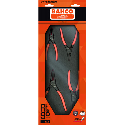 Module mousse Fit&Go 1/3, pinces circlips - 4 Pcs emballage individuel - Bahco | FF1E4005EH