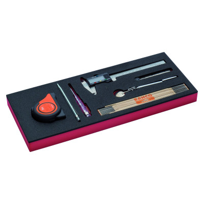 Jeu d'outils de mesure, module mousse 1/3 Fit&Go - 7 pcs - Bahco | FF1E5001