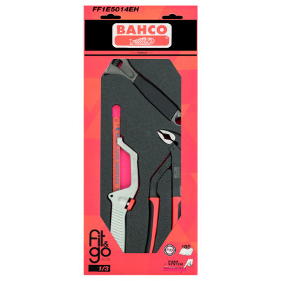 Module mousse Fit&Go 1/3, clé à molette, pinces multiprise & outils de coupe du métal - 8 Pcs - Bahco | FF1E5014EH