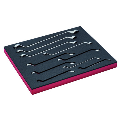 Jeu de clés contre coudées polygonales doubles, module mousse 2/3 Fit&Go - 10 pcs - Bahco | FF1F3007
