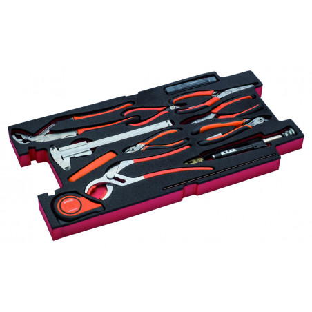 Jeu de pinces, module mousse pour 4750RCHDW01 Caisse rigide à usage intensif - 15 pcs - Bahco | FF2B05