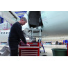 Mallettes rigides à usage intensif avec roulettes 53 L - Bahco | 4750RCHDW02RED
