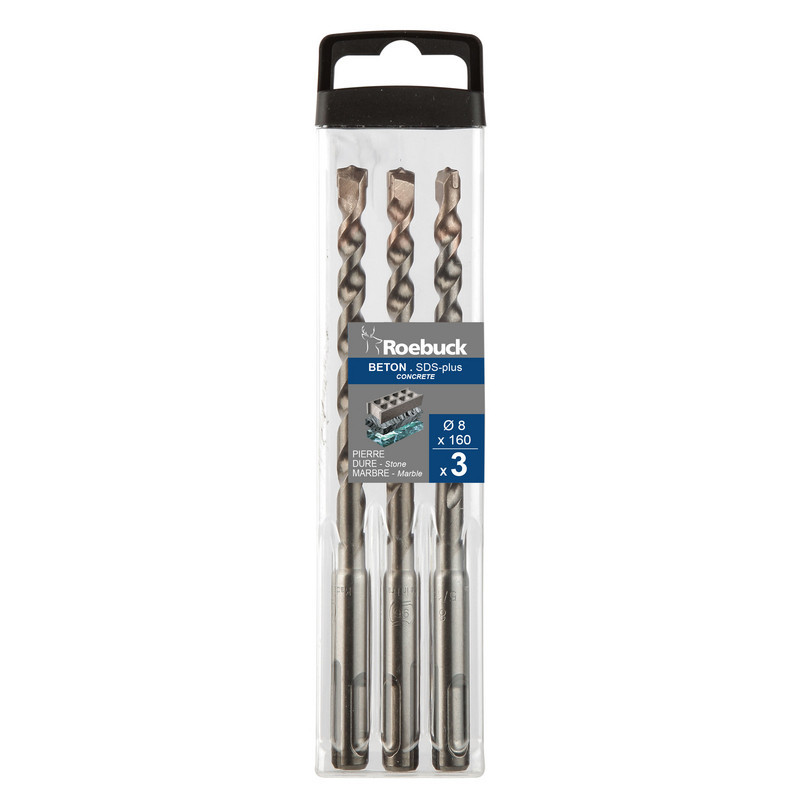 PACK 3 FORETS SDS+ D. 5X160 - ROEBUCK | 853496