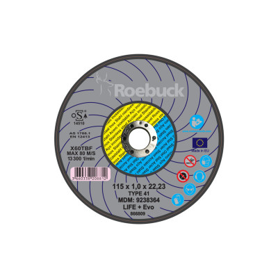 DISQUE LIFE+ EVO - D.115X1 TRONCONNAGE - ACIER INOX - ROEBUCK | 866809