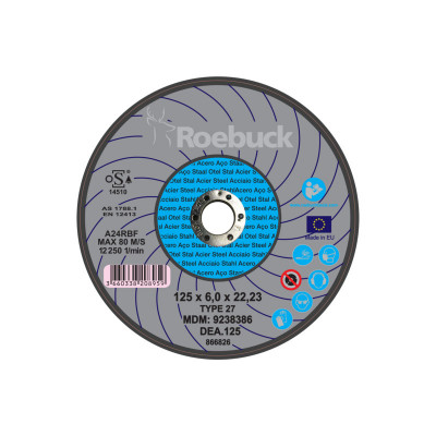 DISQUE DEA.125 - D.125X6 EBARBAGE - ACIER - ROEBUCK | 866826