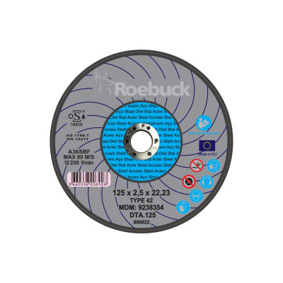 DISQUE DTA.125 - D.125X2,5 TRONCONNAGE - ACIER - ROEBUCK | 866822