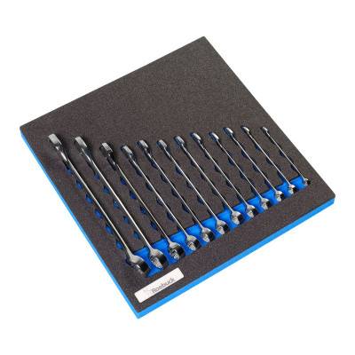 MOUSSE SERV. 12 CLES MIXTES TYPE A / 360X410X30MM - ROEBUCK | 890393